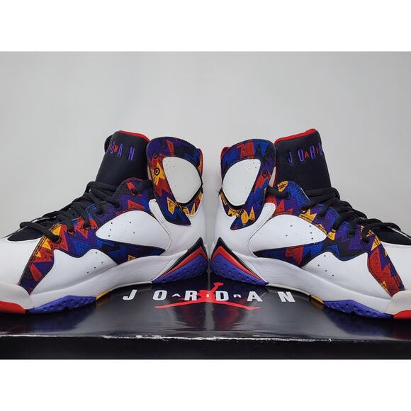 Air Jordan 7 Retro SWEATER 304775 142 Size 10.5 PRE-OWNED - Picture 6 of 8